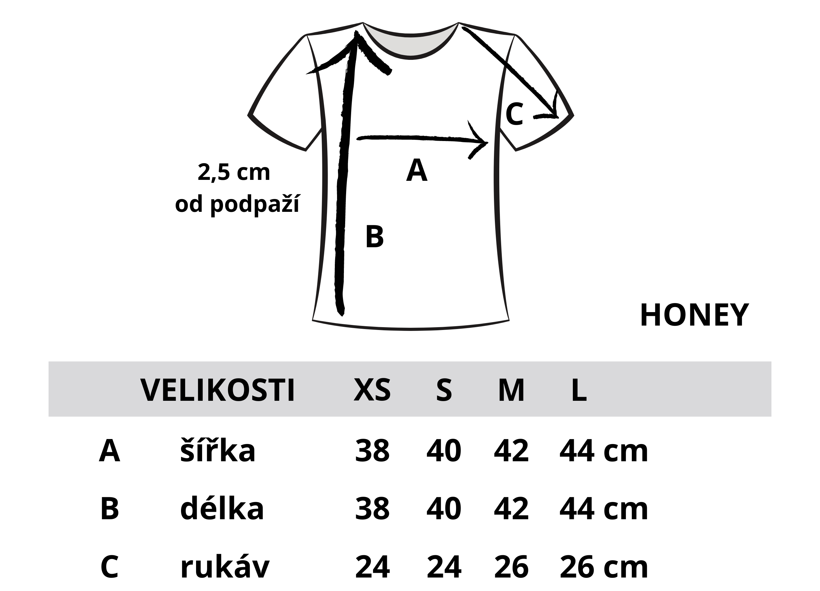 Honey tričko